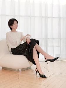 Belle | Leather Closed Toe Stiletto Heels