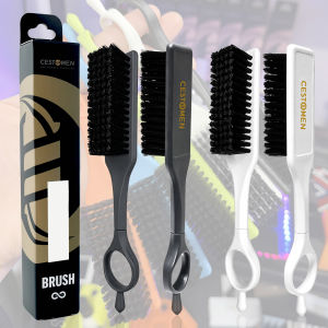 CESTOMEN 360° Rotate Barber Broken Hair Brush Soft Nylon Bristle Neck Duster Brush Professional Salon Hairdressing Cleaning Tool