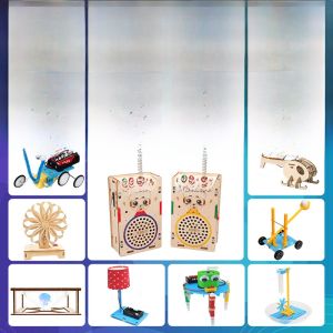 Science Experiment Material Kit Childrens Toys Handmade STEM Educational Playsets Primary School Students Craft Supplies