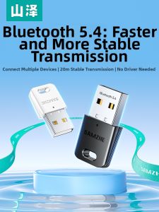 Samzhe | Bluetooth Adapter for Desktop Computer Speaker Headphone USB Wireless Receiver Transmitter