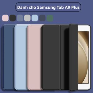 Ốp Lưng Giả Da Chống Sốc Mỏng Cho Samsung Tab A9+ A11+ Với Thiết Kế Gập Tự Động Bật/tắt Màn Hình Dành Cho Máy Tính Bảng SM-X210/X215/X310/X315/X236