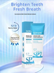 SP7 Deep White Probiotic Whitening Toothpaste Enamel Safe Stain Removal Fresh Breath Formula With Hydroxyapatite Fluoride Free