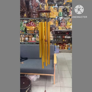 จัมโบ้ โมบาย 6แท่งใหญ่ยักษ์ เสียงกังวาล  กระดิ่งลม แท่งสายรุ้ง เสริมฮวงจุ้ย ฮวงจุ้ย โมบายสายรุ้ง สลายพลังร้าย เรียกทรัพย์ แขวนหน้าบ้าน ตกแต่งบ้าน พร้อมส่ง