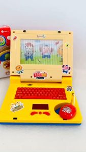 [MÀN HÌNH CHẠY] Đồ chơi trẻ em máy tính laptop xách tay kèm chuột có tiếng/ nhạc đồ chơi âm nhạc có màn hình sáng đèn