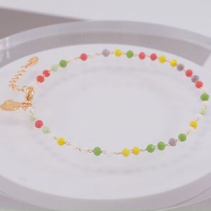 Hyl Jewelry 20A Gelang Kaki Titanium Wanita Emas Muda Perak Asli Dewasa Anti Karat Silver Kerincing Murah Krincing Korea