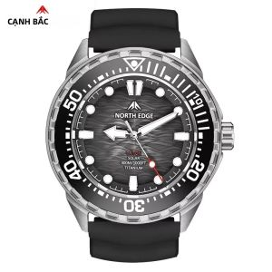 Đồng Hồ Lặn Năng Lượng Mặt Trời NORTH EDGE Triton-TI Titanium Chống Nước 300M Đồng Hồ Thạch Anh Cao Cấp Dành Cho Nam Với Dự Trữ Năng Lượng Hơn 180 Ngày