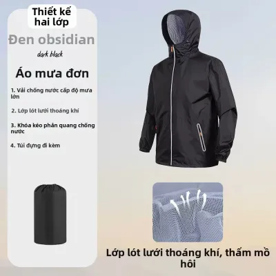 Bộ Áo Khoác và Quần Đi Mưa Chống Thấm Nước