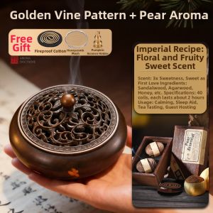 FUSHENGTANG | Pure Brass Incense Burner Home Indoor Use