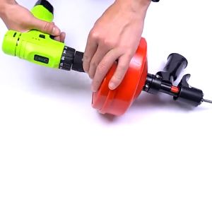 TECMALL งูเหล็กทะลวงท่อตัน 10 เมตร สว่านมือไฟฟ้า ลดการศูนย์เสียแรงมากเกินไป ออกแบบสวยงาน ทนทาน ง่ายต่อการจัดเก็บ