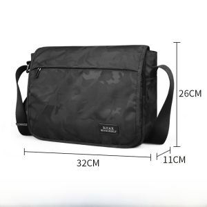 กระเป๋าเป้สะพายหลัง Oxford Cloth ความจุขนาดใหญ่ กระเป๋าสะพายไหล่ข้างเดียวสำหรับผู้ชาย กระเป๋าสะพายข้างสำหรับนักเรียน กระเป๋าส่งของ กระเป๋าสะพายลำลอง กระเป๋าใส่หนังสือ