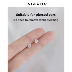 Hypoallergenic Silver Ear Studs Sleeping Friendly