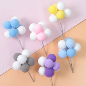 8ชิ้น/พวง10เซนติเมตรดินเหนียวบอลลูนเค้กT Oppersสําหรับงานแต่งงานวันเกิดพรรคทารกฝักบัวสร้างสรรค์คัพเค้กขนมตกแต่ง