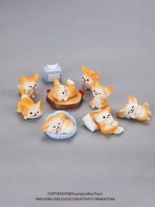 Mini Fox Ears Animal Dolls Đồ Chơi Mô Phỏng Thỏng Tai Thỏng Tai Hoạt Hình Đồ Chơi Nhà Giả Vờ Đồ Chơi Cảnh Quan Nhỏ Đồ Chơi Trẻ Em