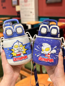 อุปกรณ์ดื่มน้ำแบบมีซิปสำหรับเด็ก ท่อสูบสำหรับนักเรียน กระป๋องเก็บความร้อนแบบ 316 คู่ กระป๋องน้ำสำหรับเด็กอนุบาล