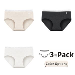 Girls Breathable Mid-rise Underwear with Extended Crotch