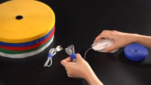 5 Meter Velcro Pengikat Kabel Cable Tie Nylon Tali Penjepit Perekat Perapi Organizer Serbaguna