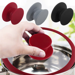 1/2/3PCS Pot Lid Knob Silicone Universal Pot Handle Replacement Kitchen Cookware Cover Knobs for Pan Lid Black kitchen