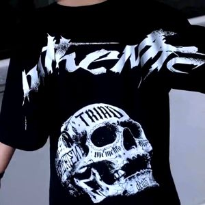 KAOS OVERSIZE & REGULER | AUTENTIC BLACK T-SHIRT | COTTON COMBED | TRIAD GRAPHIC STREETWEAR APPAREL | A4733