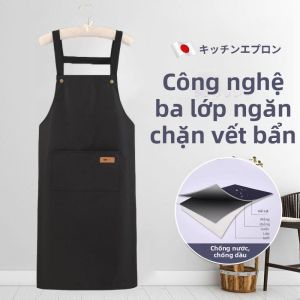 JI-TOP | Waterproof Oil-Resistant Extended Simple Color Apron