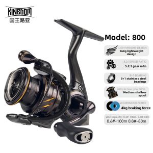 KINGDOM | Micro Light-weight Far-throw Spinning Reel With Slant Mouth Metal Spool