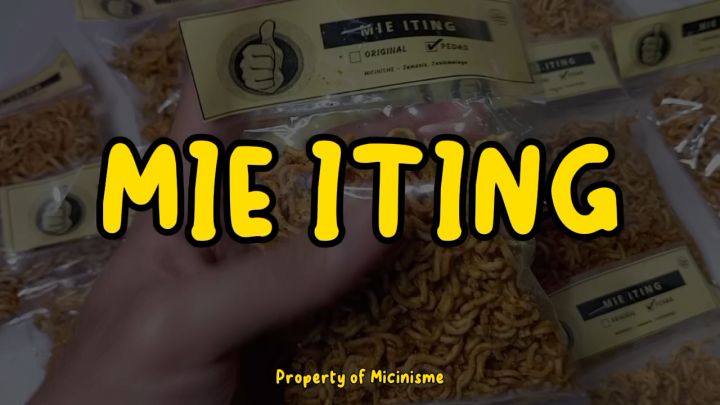 MIE ITING PEDAS - MIE KREMES PEDAS GURIH - MIE ITING KHAS TASIKMALAYA - MIE ITING KEMASAN EKONOMIS POUCH - MAKANAN MICIN - MICINISME