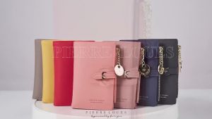 Jenny fashion Korean version solid color PU leather ladies purse / zipper bi-fold clutch wallet