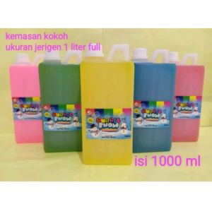 Cairan bubble gun gelembung sabun mainan anak
