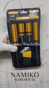 Obeng plus min kunci socket L CXH set 9 pcs