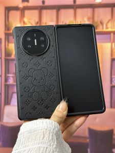 Leather Phone Case for Foldable Screens Stylish & Cartoon