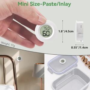 1/2Pcs Mini Hygrometer Thermometer Digital LCD Humidity Temperature Gauge for 3D Printer Filament Storage Dry Box Accessories
