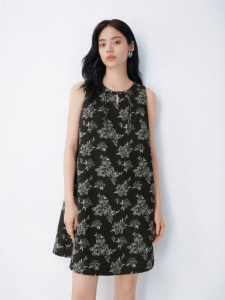 PEACEBIRD | Commute New Chinese Style Sleeveless Dress For Summer