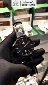 Đồng Hồ Nam Chính Hãng DRACO D21ST02 Siêu Mỏng Máy Nhật Kính Sapphire Dây Da Đơn Giản Cao Cấp Fullbox - Full Đen