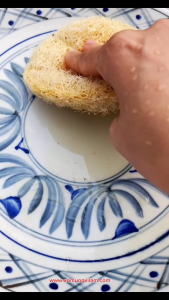 (VI LÂM) Set 2 Miếng rửa bát xơ mướp Sạch dầu mỡ thân thiện với môi trường (Natural loofar dish clean) Koshka Home