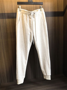 Quần Nỉ Cotton Nam Mùa Xuân 2025 Quần Dài Thường Ngày Dệt Kim Có Khóa Kéo Đa Năng Ống Rộng Ống Rộng Thời Trang