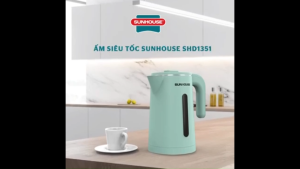 Ấm Siêu Tốc Inox 2 Lớp 1.8L Sunhouse SHD1351 Chính Hãng - Đun Nhanh Giữ Nhiệt Tốt An Toàn Sử Dụng