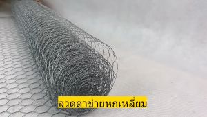 ตาข่ายหกเหลี่ยม ด้วยบริการลวดชุบกัลวาไนซ์และชูบพีวีซี เกรด สูง 90 ซม. ยาว 30 เมตร ตะแกรงล้อมรั้ว ล้อมกรงไก่ ล้อมกรงนก ล้อมกรงสัตว์