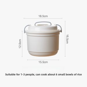 Large Size Microwave Rice Cooker Steamer Box Rice Pot Cooking Appliance Kitchen Utensils Food Grade PP Durable Heat Resistant