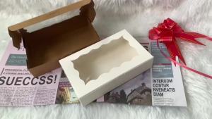 10/20/50pcs gift box with clear window-suitable for packaging wedding party birthday decoration and small business supplies