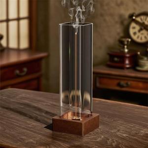 YUEYOUXIN | Multipurpose Wooden & Glass Incense Holder