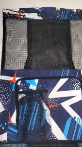 AERONE Tas Sport Renang Jaring Motif Abstrack Purple