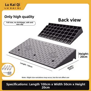 LUKAIQI | Solid Rubber Slope Pad for Stairs Threshold and Curbs