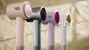 Russell Taylors Ion Essence High Speed Hair Dryer FREE Concentrator + Wall Mount HD4