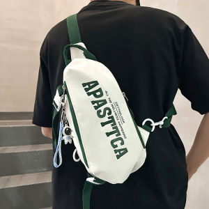 Large Capacity Sports Outdoor Crossbody Bag for Men New 2025 Backpack Single Shoulder Slanting Bag Boys Street Style Nylon