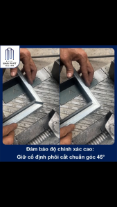 [Giá VAT] Cử Cắt Góc Chuẩn 45 Độ Sat Vuong Hop Máy Sắt Nhom Ong Tron Tam khuôn cat Gia công nhanh Vat