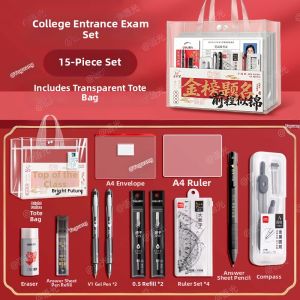 deli | Exam Special Stationery Set Black Pen 2B Pencil