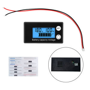 Gaqqee | DC8-100V Đồng Hồ Đo Điện Áp Pin Chỉ Báo Cho Lithium LiFePO4 Ô Tô Xe Máy Vôn Kế Đo 12V 24V 48V 72V 84V Đồng Hồ Đo Điện