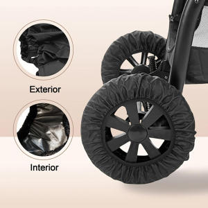 4Pcs/set Baby Stroller Wheel Cover Dustproof Wheelchair Tire Protector Infant Pushchair Pram Wheel Anti-Dirty Case Acce