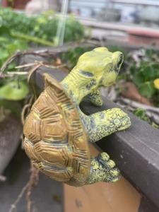 Turtle Hanging Ornament Flower Pot Turtle Decorative Hanging Cartoon Animal Simulated Turtle Ornaments Home Landscaping Decor