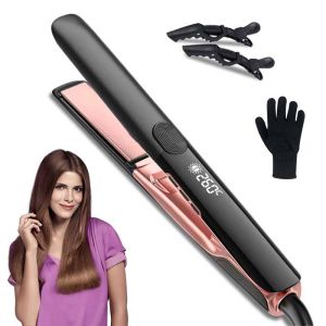 Professional FLAT Iron ไอออนลบเซรามิคผม Straightener ไฟฟ้า Fast Heat-Up Salon จัดแต่งทรงผม Straightener Iron