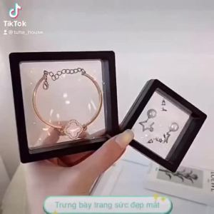 [HCM] Hộp Đựng Trang Sức Màng PE Trong Suốt Hộp Hoa Tai Mini Trưng Bày Nữ Trang -TyHome